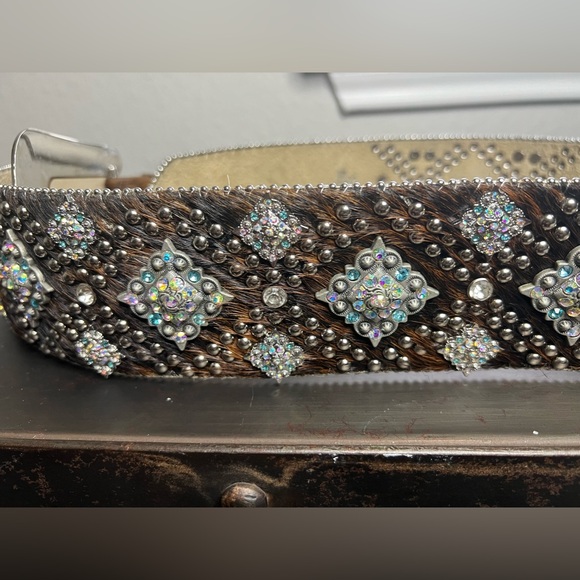 BHW Leather & Bling western belt, size M/L. - Picture 9 of 13